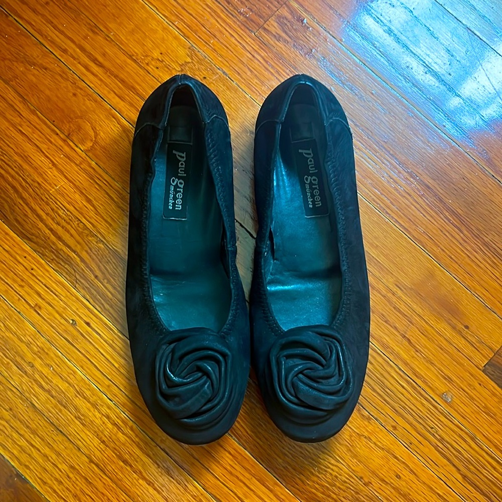 Paul Green black ballerina flat size 3 1/2